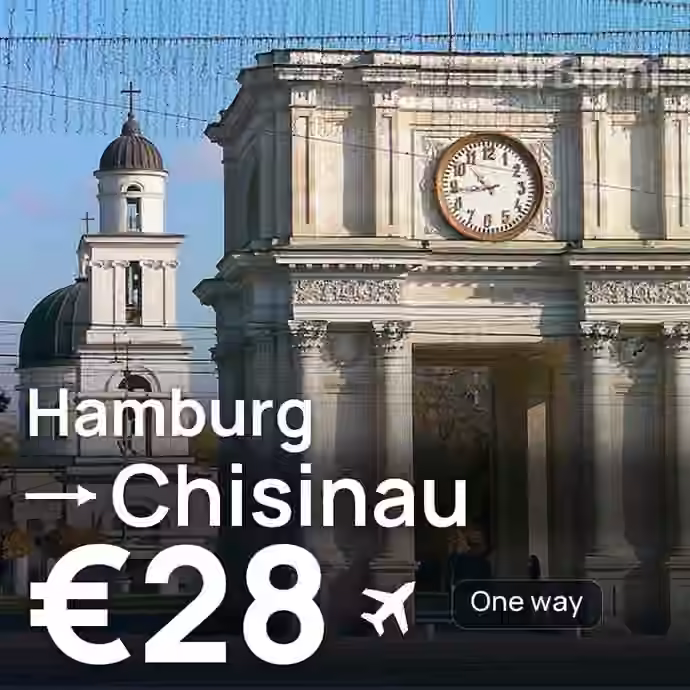Hamburg → Chisinau for €28