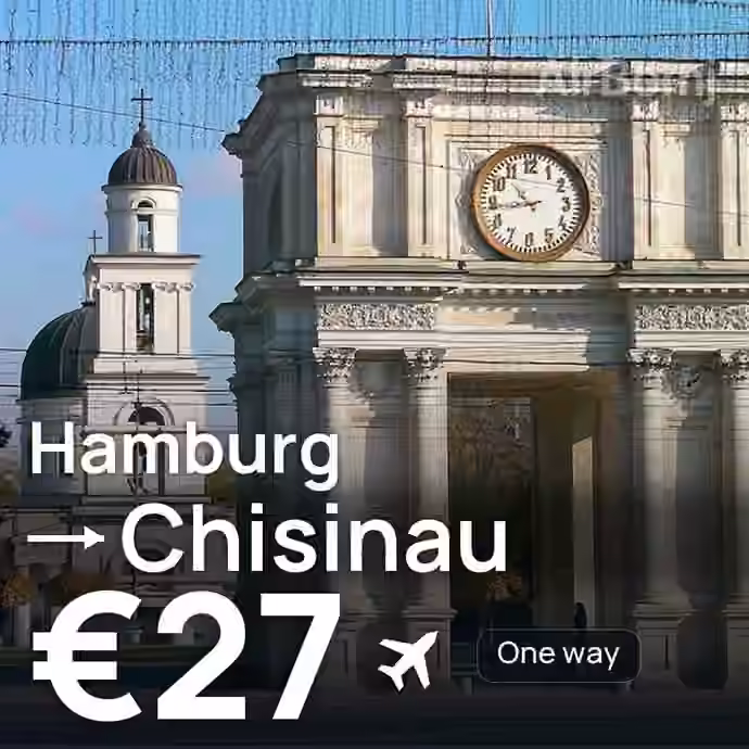 Hamburg → Chisinau for €27