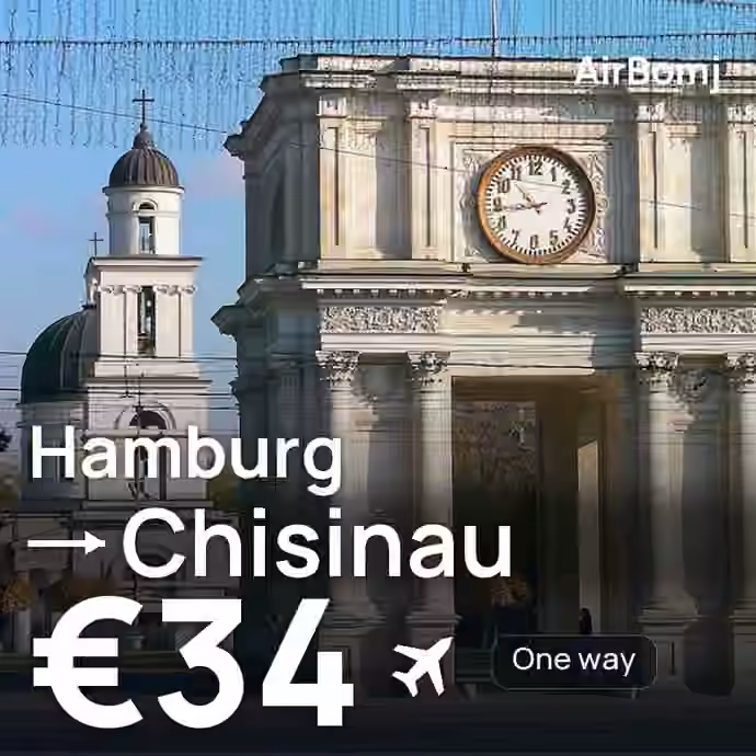Hamburg → Chisinau for €34