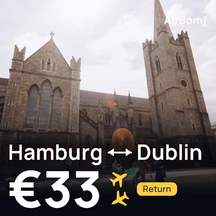Hamburg → Dublin for €33
