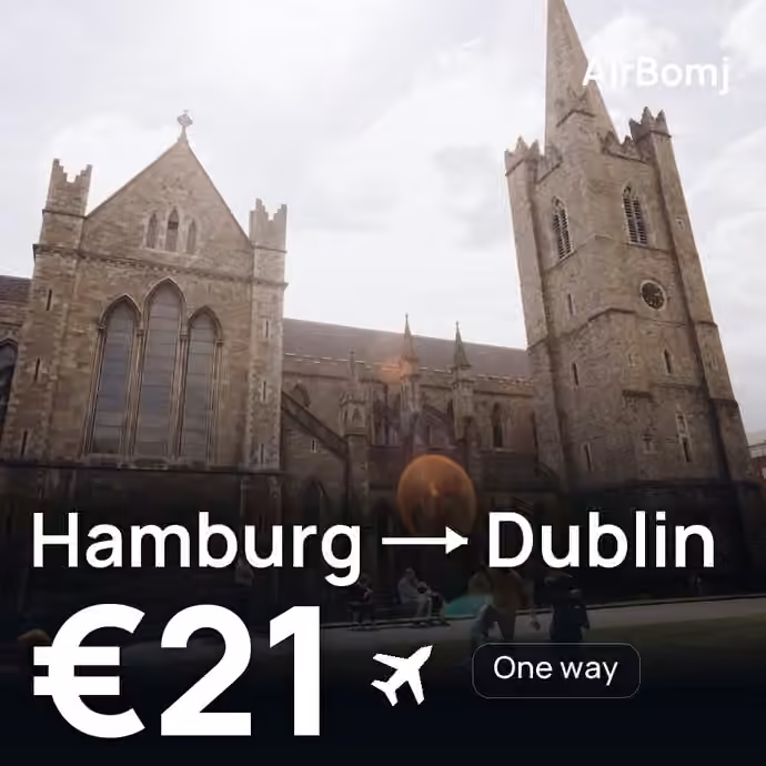 Hamburg → Dublin for €21