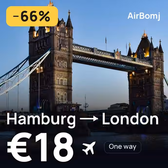 Hamburg → London for €18