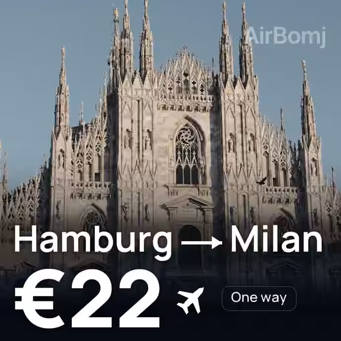 Hamburg → Milan for €22