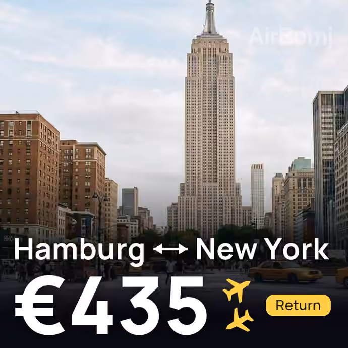 Hamburg → New York for €435