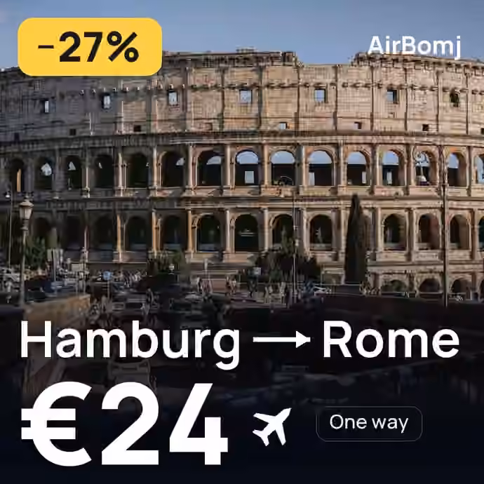 Hamburg → Rome for €24