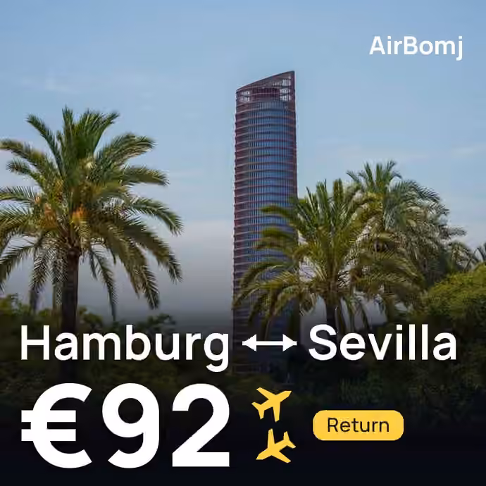 Hamburg → Sevilla for €92