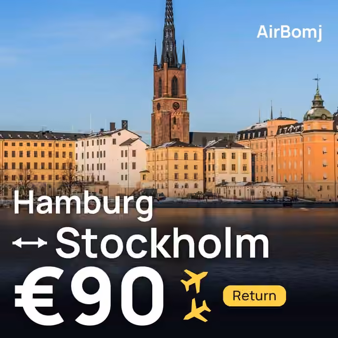 Hamburg → Stockholm for €90