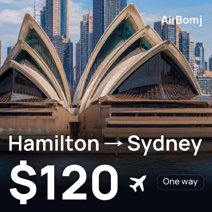 Hamilton → Sydney for $120