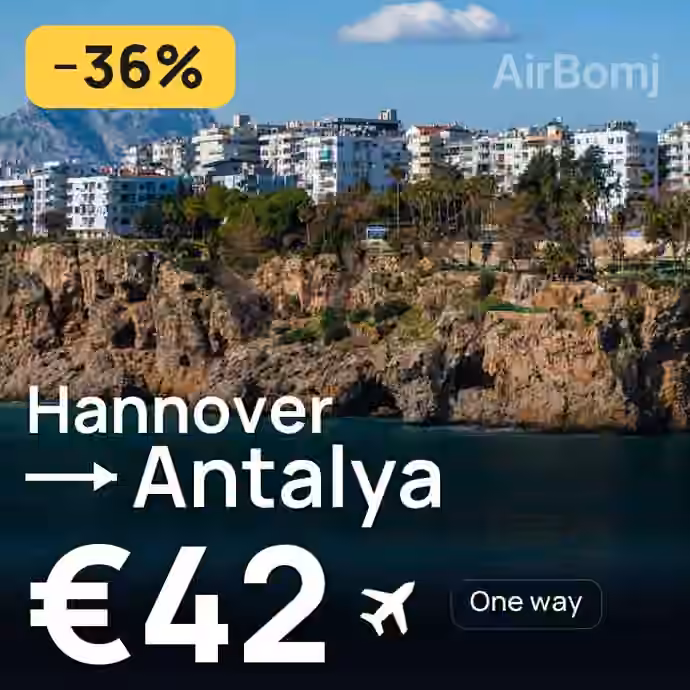 Hannover → Antalya for €42