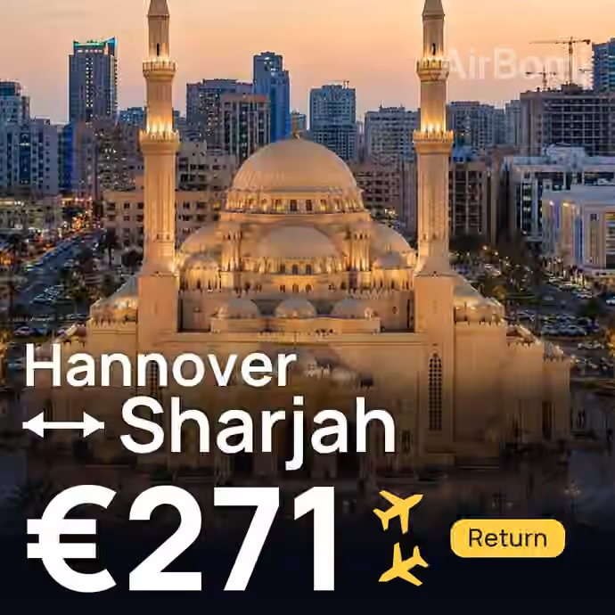 Hannover → Sharjah for €271