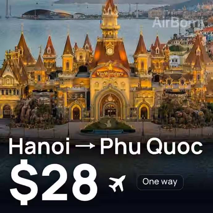 Hanoi → Phu Quoc for $28