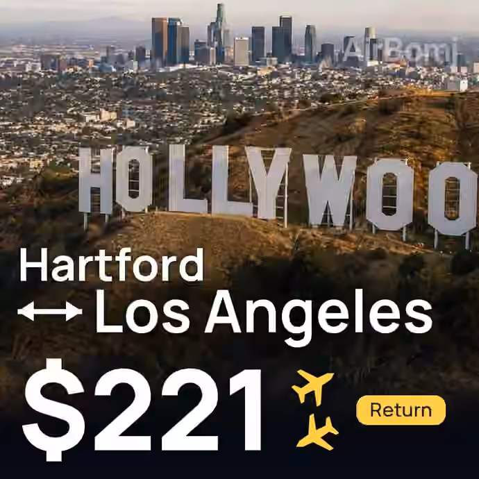 Hartford → Los Angeles for $221