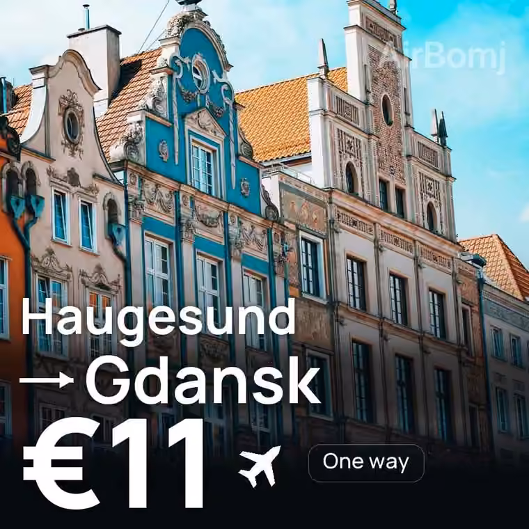 Haugesund → Gdansk for €11