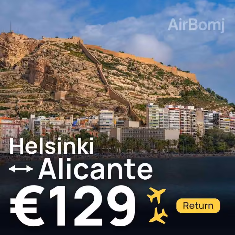 Helsinki → Alicante for €129
