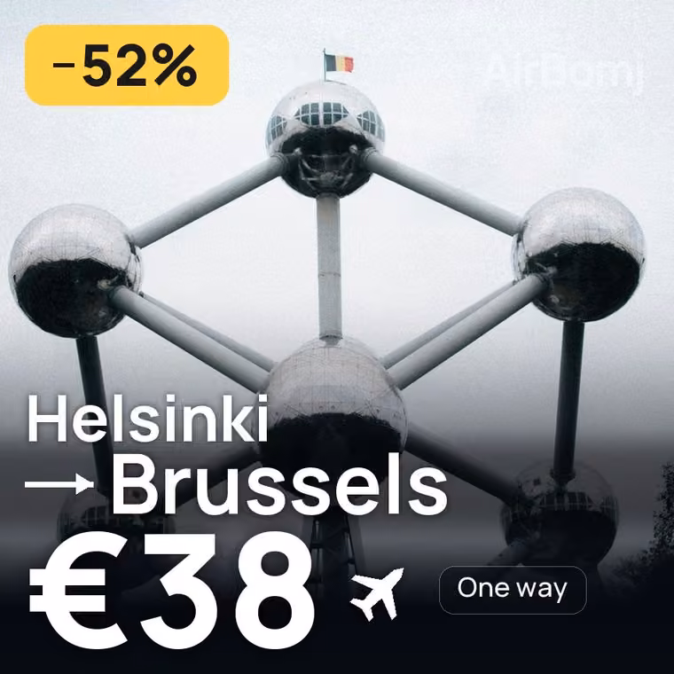 Helsinki → Brussels for €38