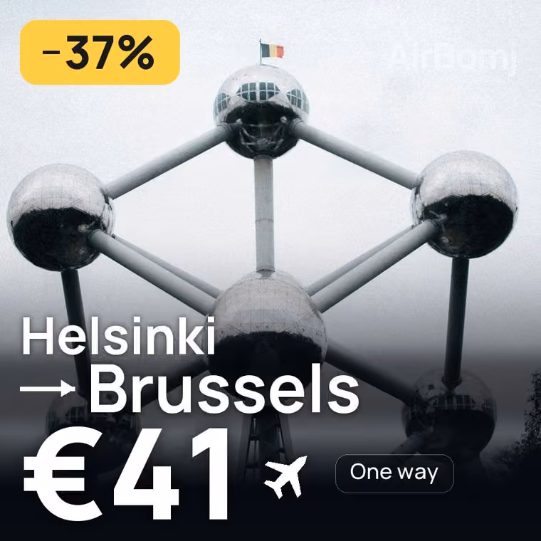Helsinki → Brussels for €41
