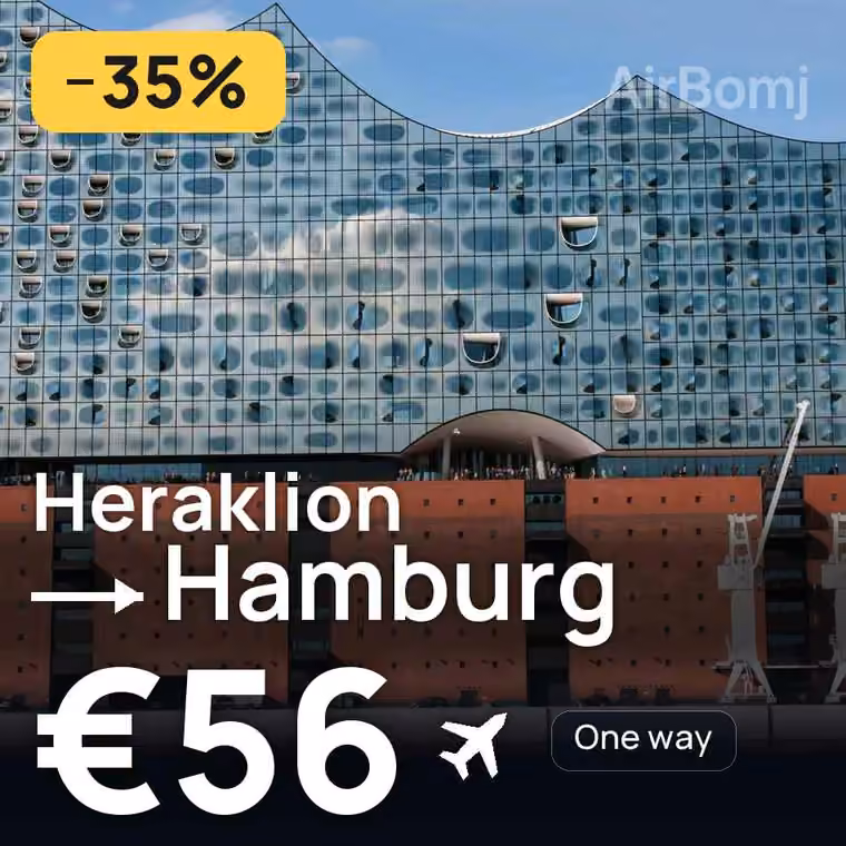 Heraklion → Hamburg for €56