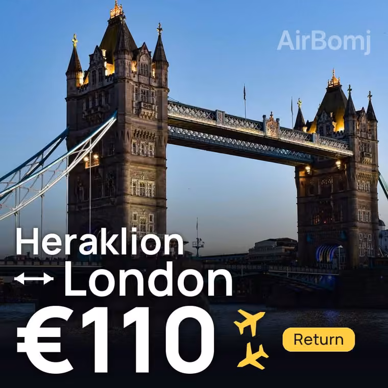 Heraklion → London for €110