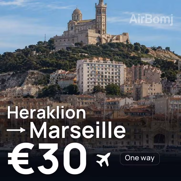 Heraklion → Marseille for €30