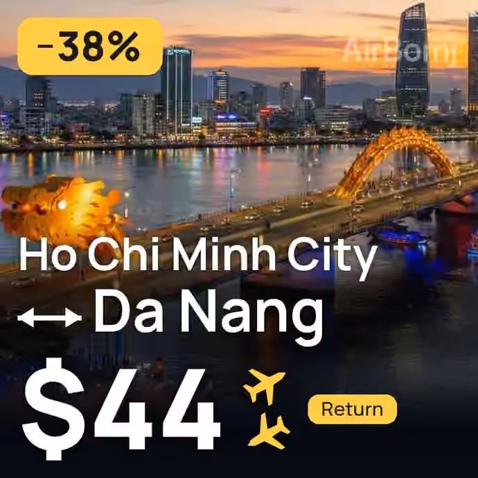 Ho Chi Minh City → Da Nang for $44