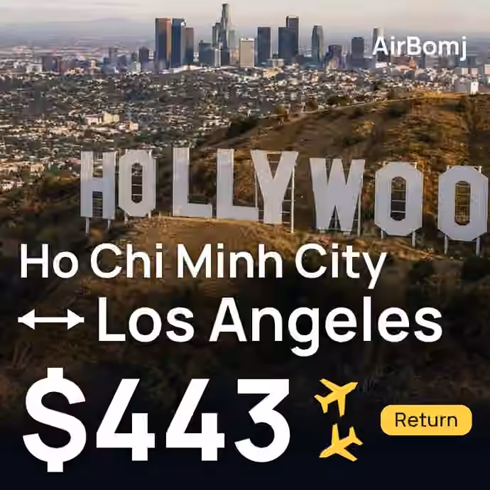 Ho Chi Minh City → Los Angeles for $443