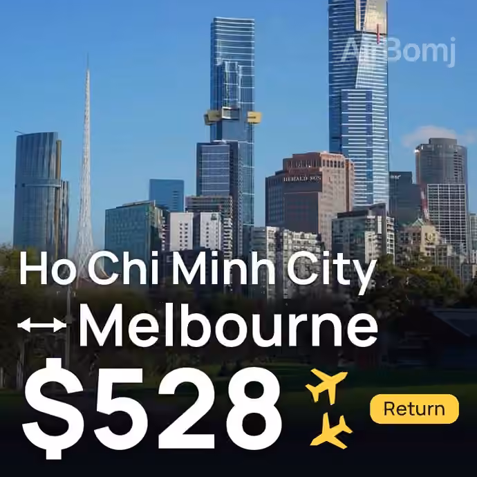 Ho Chi Minh City → Melbourne for $528