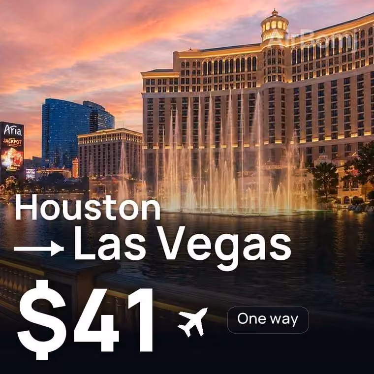 Houston → Las Vegas for $41