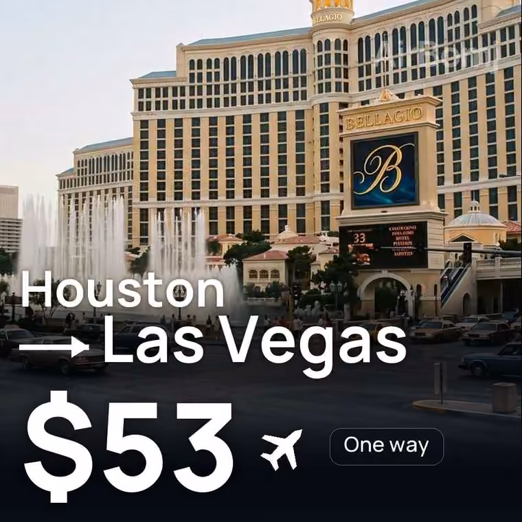 Houston → Las Vegas for $56