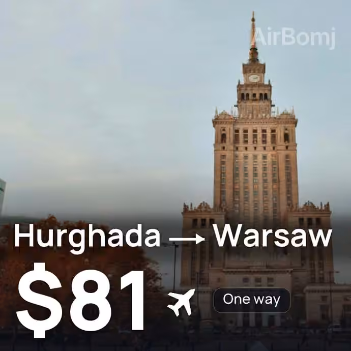Hurghada → Warsaw for $81