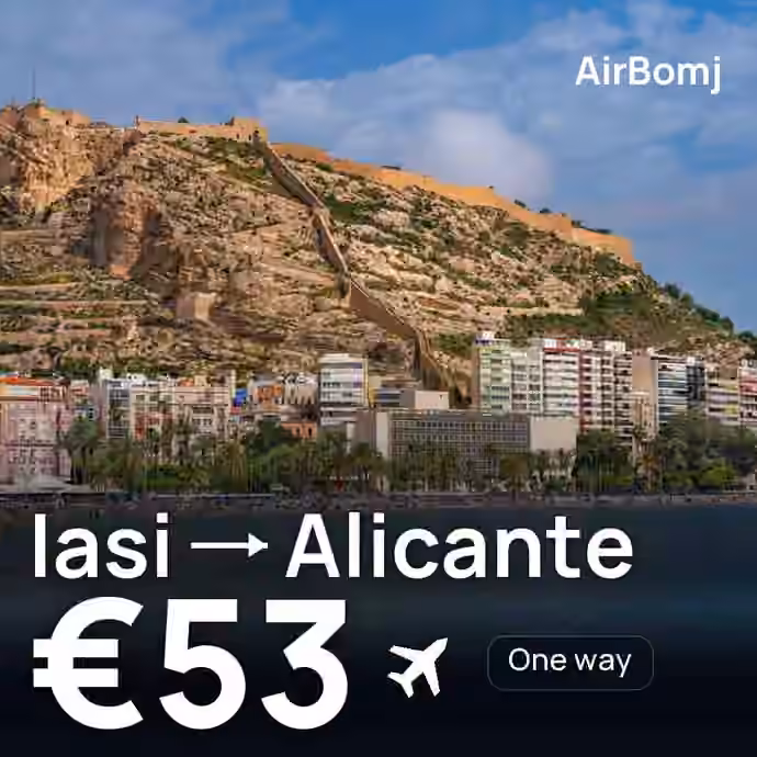 Iasi → Alicante for €53