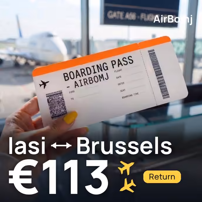 Iasi → Brussels for €113