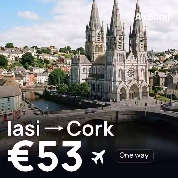Iasi → Cork for €53