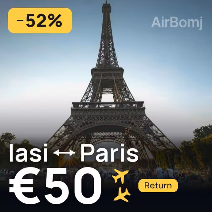 Iasi → Paris for €50