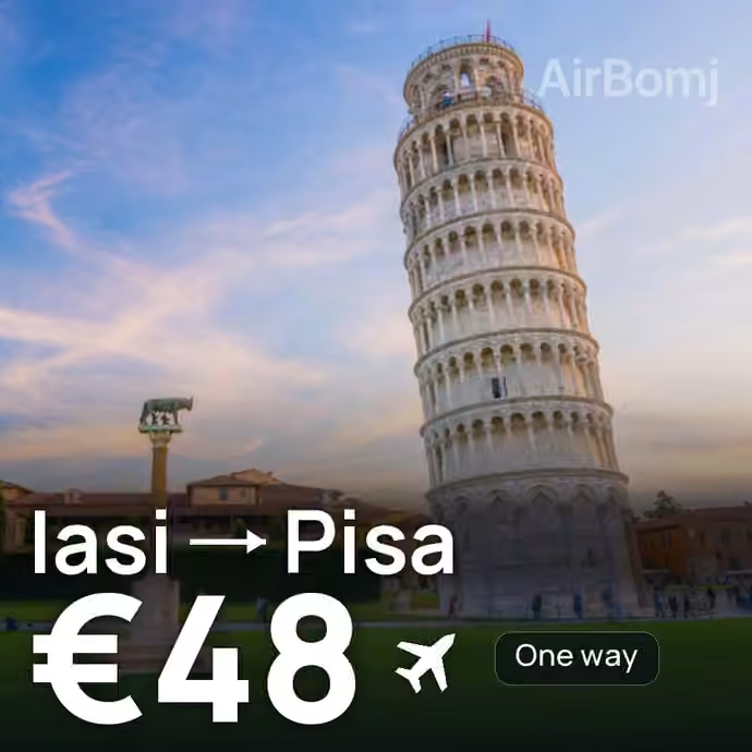 Iasi → Pisa for €48