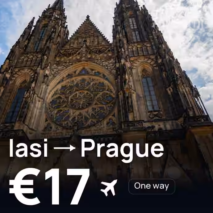 Iasi → Prague for €17
