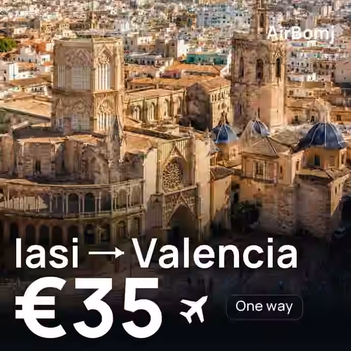 Iasi → Valencia for €35