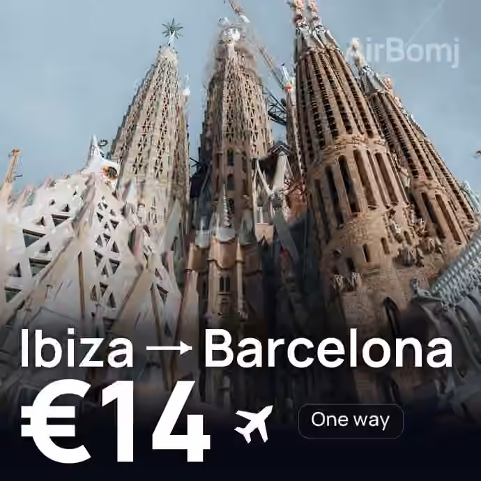 Ibiza → Barcelona for €14