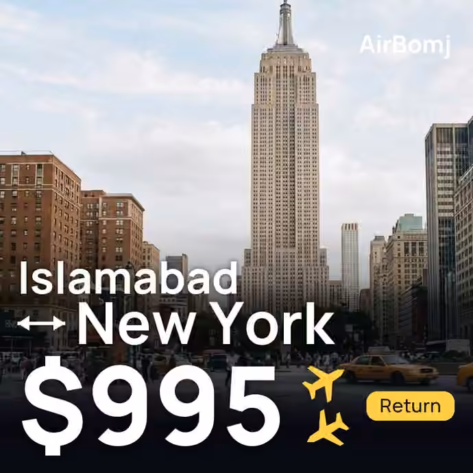 Islamabad → New York for $995
