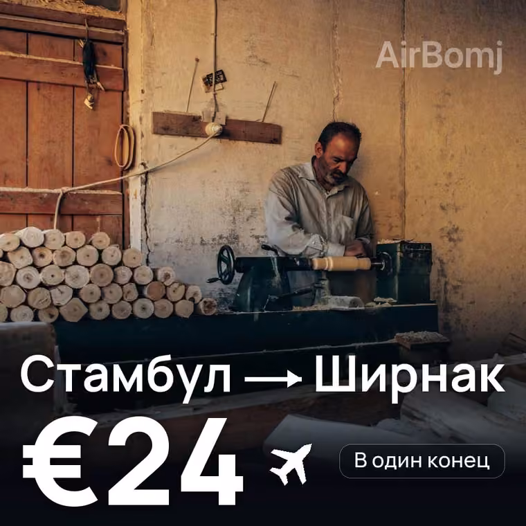 Стамбул → Ширнак — лучшая цена €24