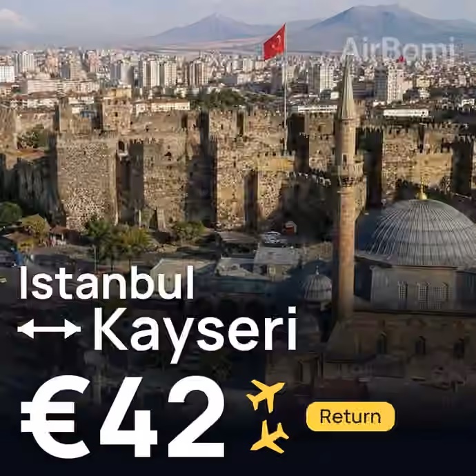 Istanbul → Kayseri for €42