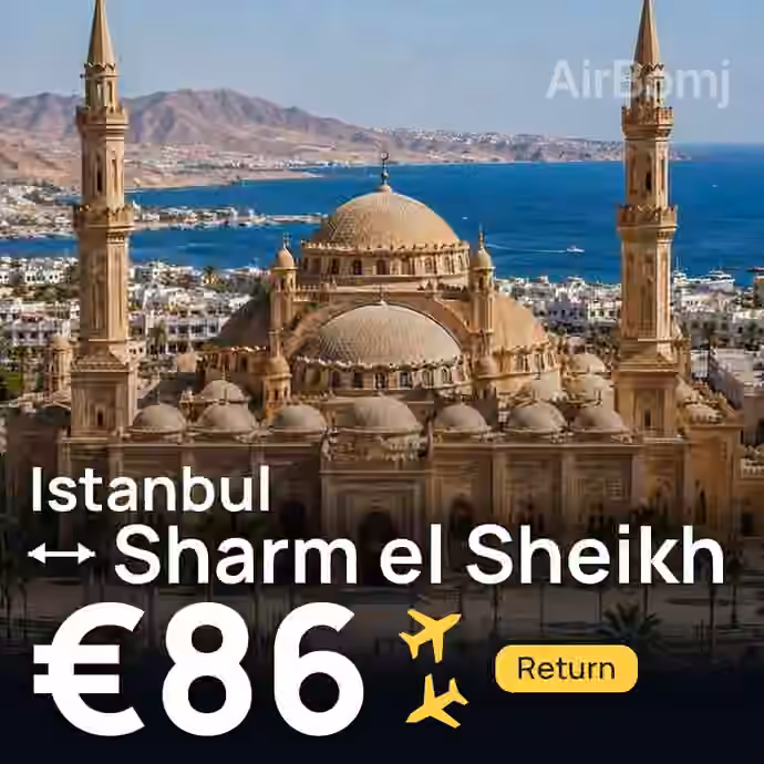 Istanbul → Sharm el Sheikh for €86