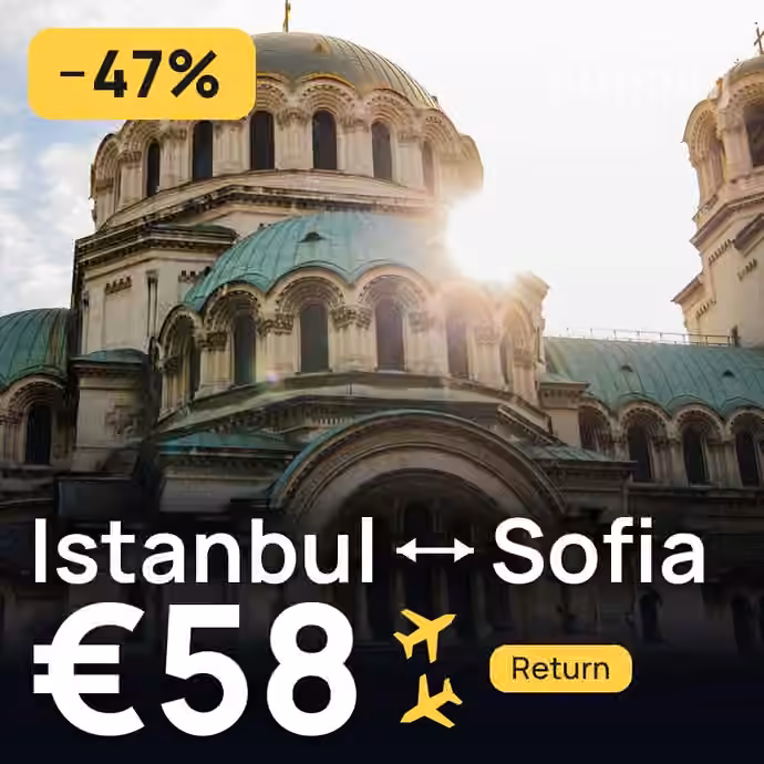 Istanbul → Sofia for €58