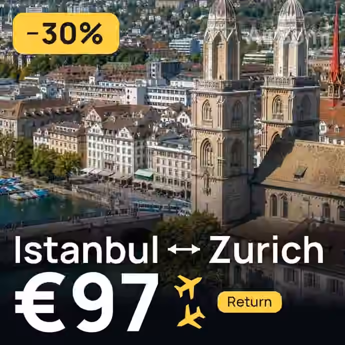 Istanbul → Zurich for €97