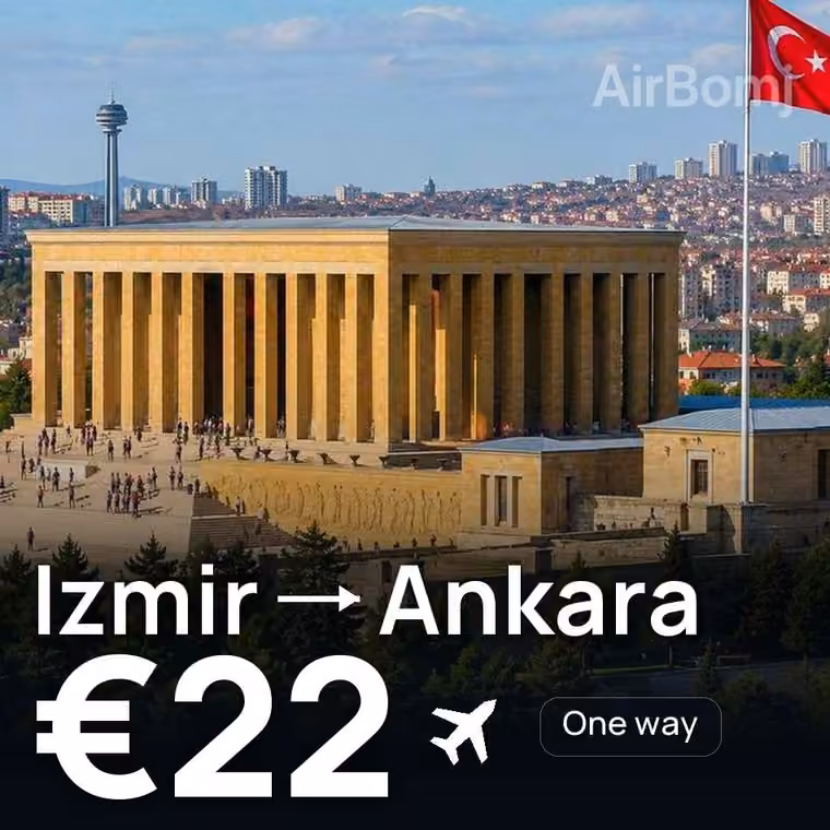 Izmir → Ankara for €22