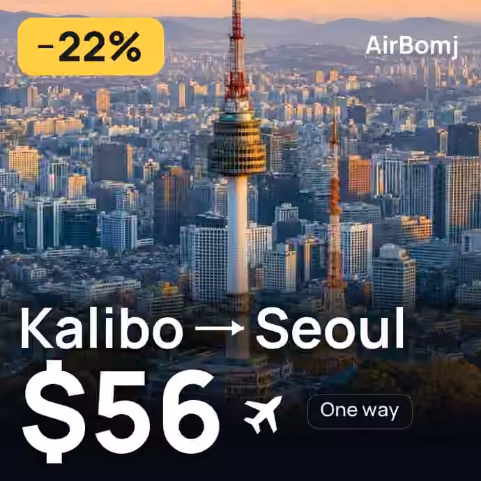 Kalibo → Seoul for $56