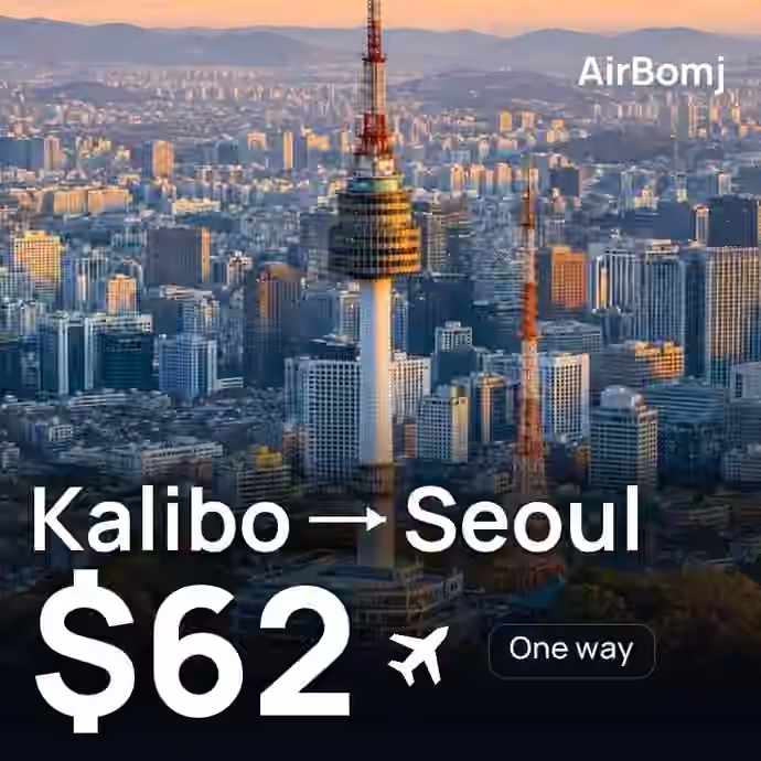 Kalibo → Seoul for $62