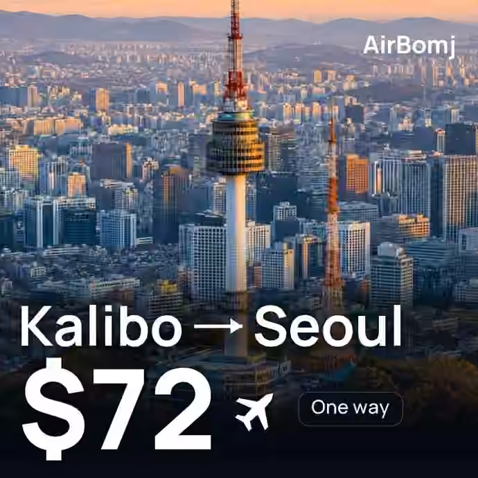 Kalibo → Seoul for $72