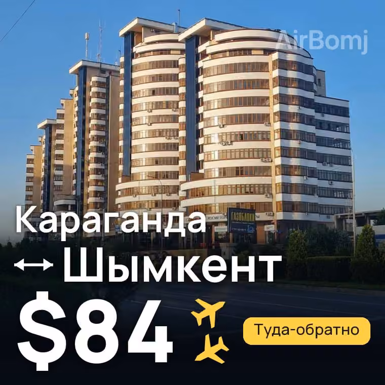 Караганда → Шымкент за $84