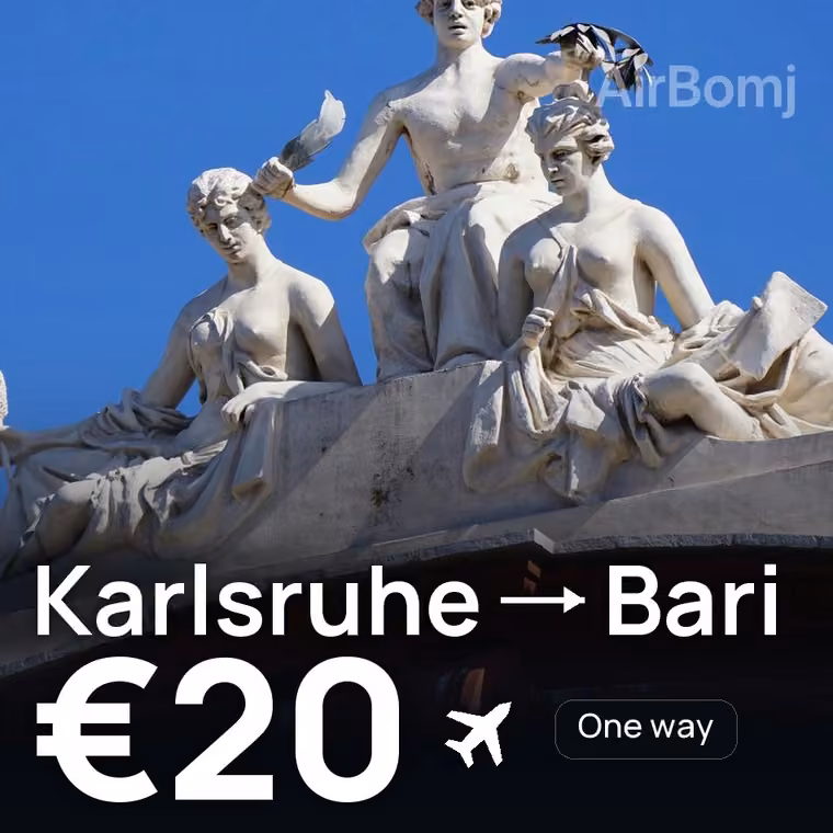 Karlsruhe → Bari for €20