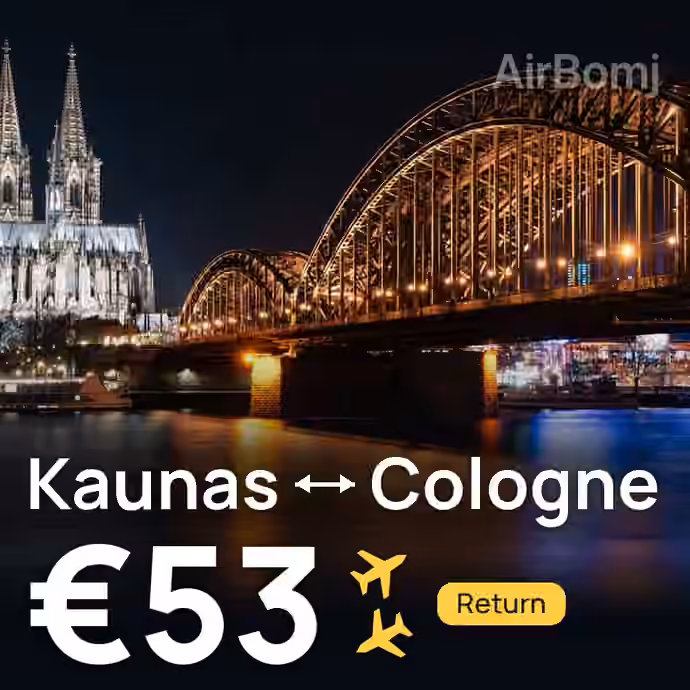 Kaunas → Cologne for €53